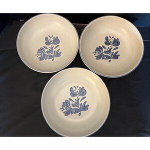 Pfaltzgraff Stoneware Soup -Vegetable Bowls 8 1/ 2 “ Set of 3 Yorktown Pattern